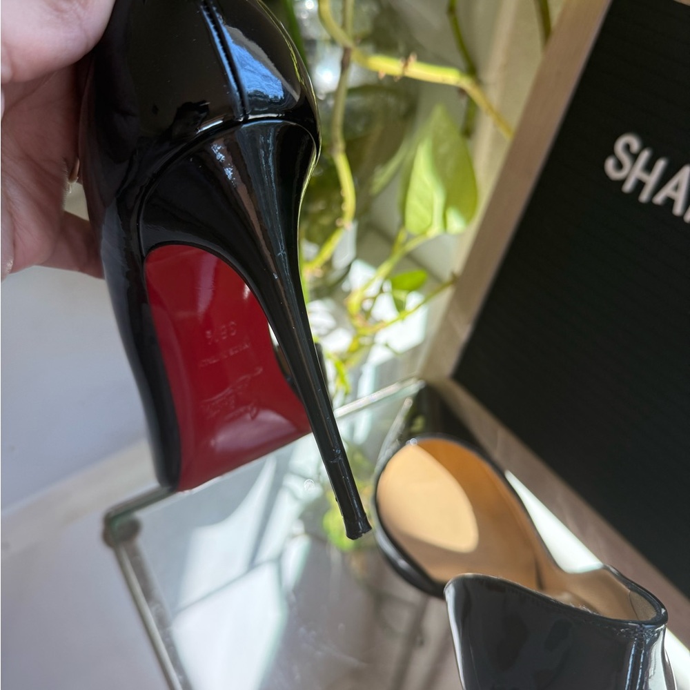 Christian Louboutin Black iriza 100mm - Picture 7 of 9